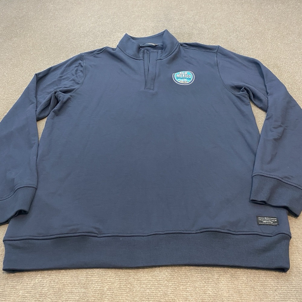Travis Mathew Cloud Soft Jacket Mens L Blue New Mexico Pro Hockey Logo Viscose